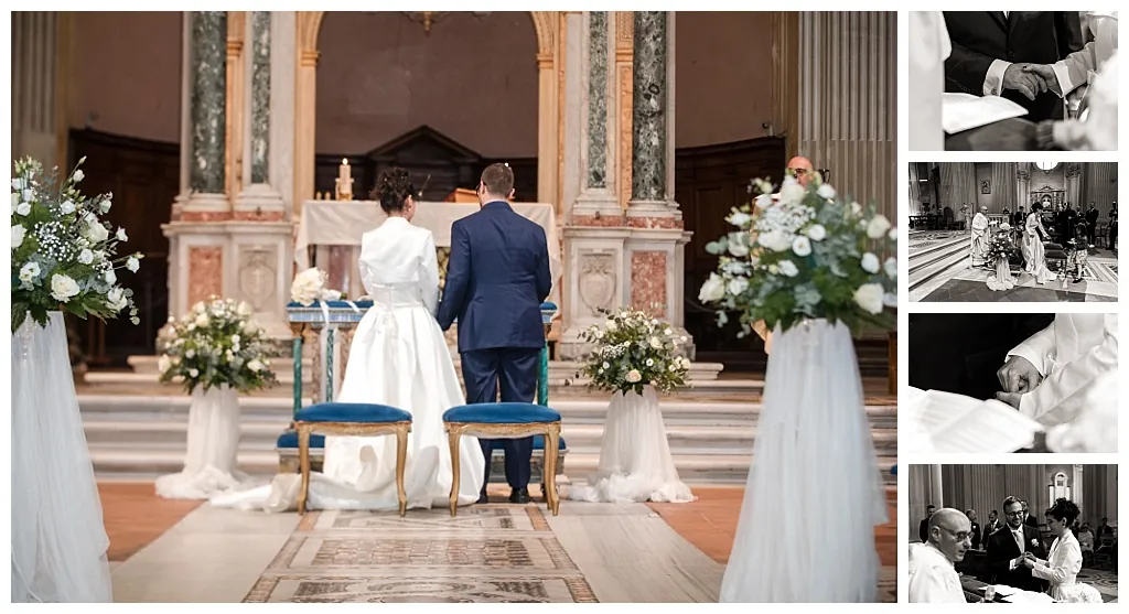 Sorrisi e abbracci degli invitati dopo la cerimonia, Roma