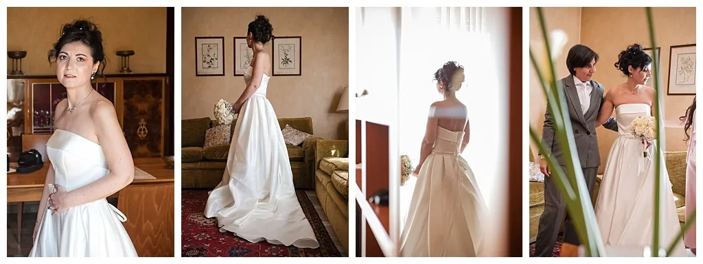 Preparativi della sposa Chiara a Roma prima del matrimonio