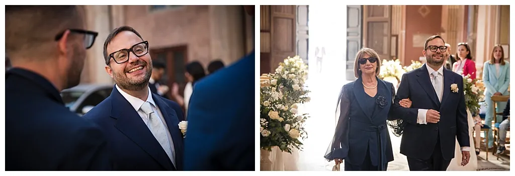 Emozione della sposa prima della cerimonia — fotografo matrimonio Roma