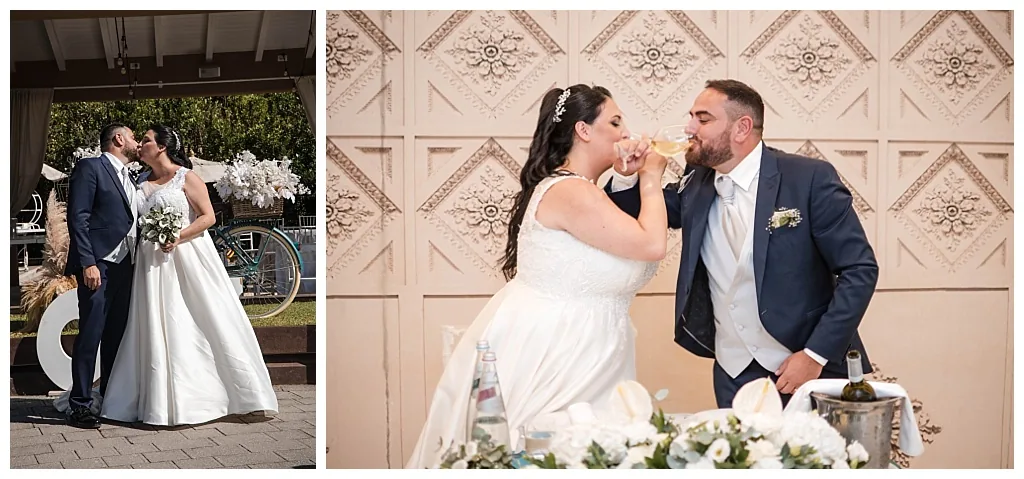 La festa e il ballo al ricevimento di matrimonio